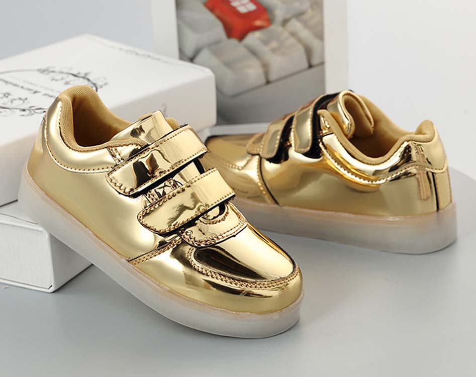 Golden  Light Up Shoe