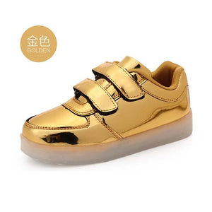Golden  Light Up Shoe