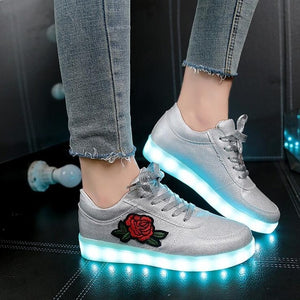 Fashion Rose Light Up Shoes